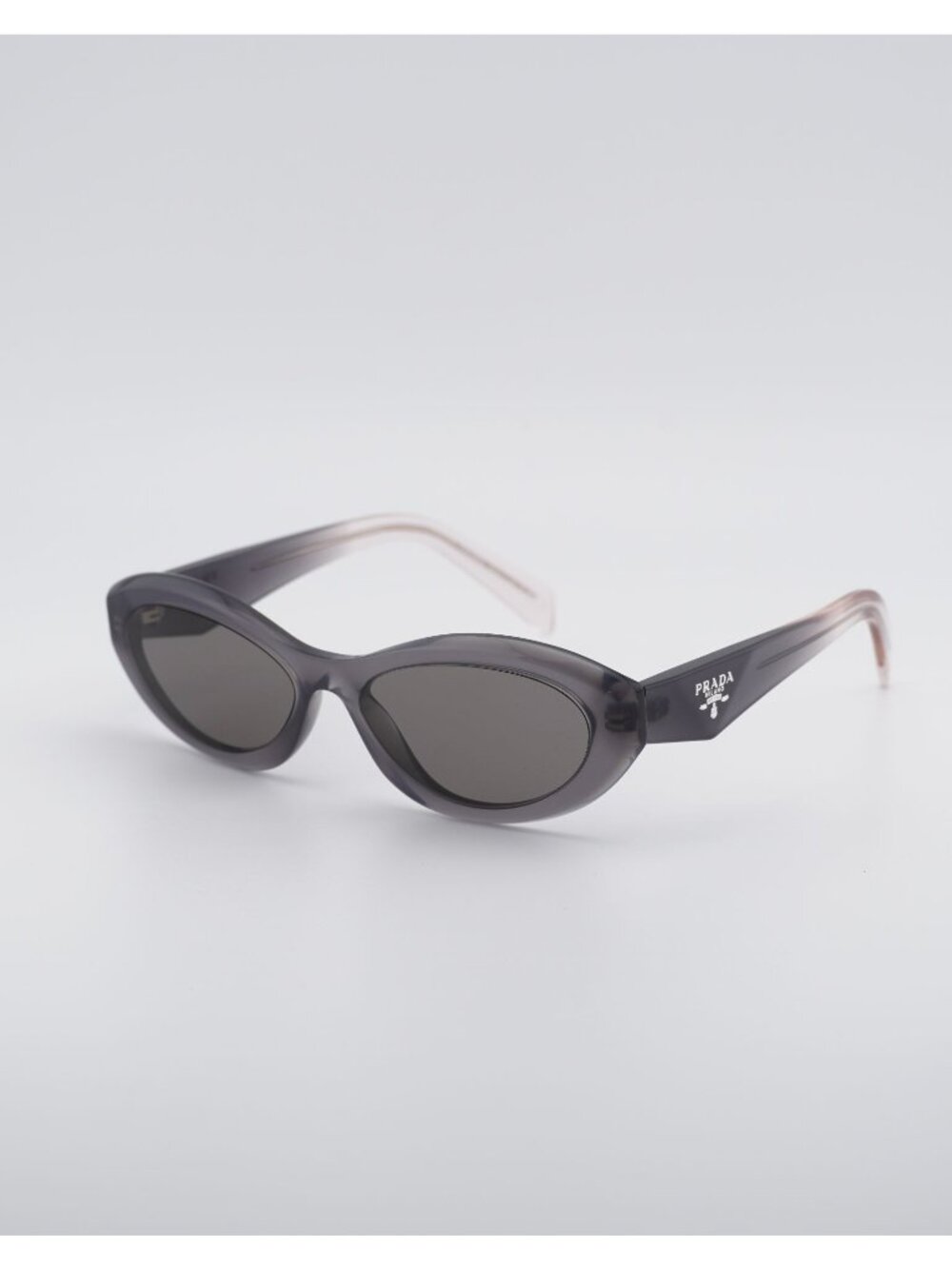 Prada PR 26ZS 20F80Q Sunglasses Grey Cat Eye Frame, Grey Lenses